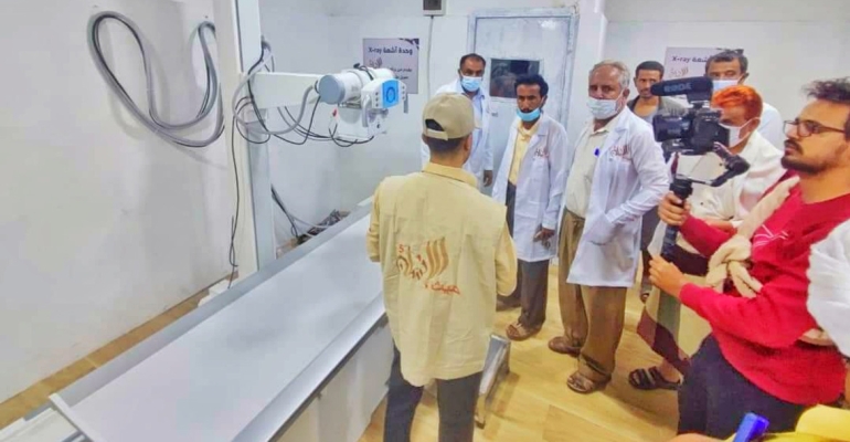 TKF establishes modern x-ray unit in Al-Mahfad Hospital in Abyan